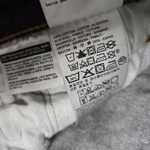 Levi's 501 Jeans Mens 38x34 Black Straight Leg Classic Button Fly American Denim - Picture 10 of 14